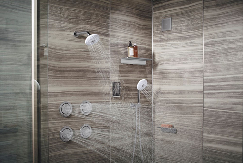 WALL-MOUNT EXPOSED BATH AND SHOWER MIXER